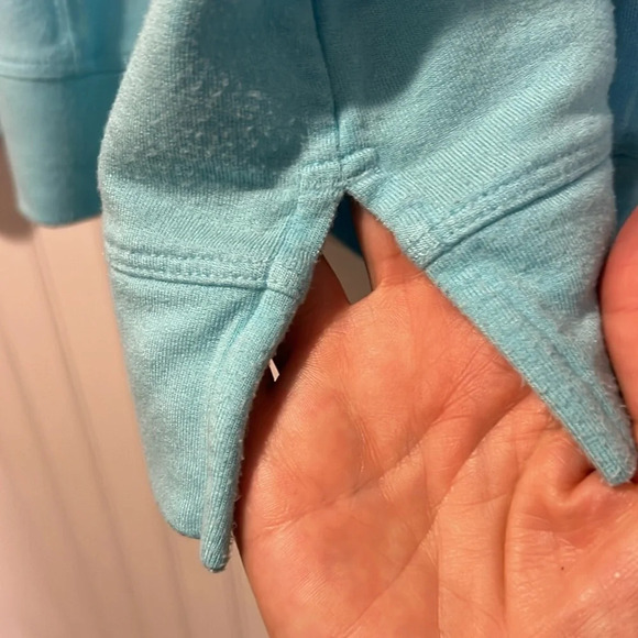 Lilly Pulitzer Blue Ibiza Luxletics Cassi Popover top size small - Picture 13 of 16